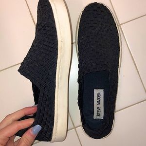 Black Steve Madden Slip-Ons